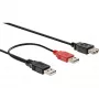 Cavo USB 2.0 a Y 2x Type-A maschio/femmina InLine 34510Z 0,2m