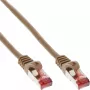 InLine Cavo patch S/FTP PiMF Cat.6 250MHz PVC rame marrone 25m
