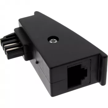 Adattatore InLine connettore TAE-F maschio a connettore femmina RJ45 8P2C per Fritzbox, nero