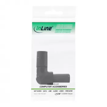 InLine adattatore di rete IEC 60320 C8 / C7, angolare verso l'alto/il basso 2 poli