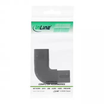 InLine adattatore di rete IEC 60320 C8 / C7, angolare a sinistra/destra 2 poli