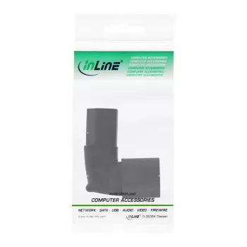 InLine adattatore di rete IEC 60320 C14/C13, angolare verso l'alto/il basso, 3 poli. apparecchio IEC