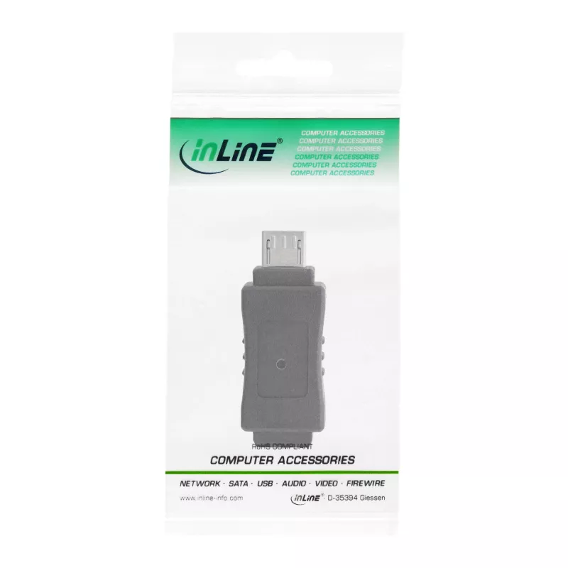 InLine adattatore Micro-USB Micro-B connettore maschio / Mini-USB 5 pin connettore femmina