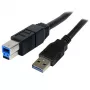 StarTech.com cavo SuperSpeed USB 3.0 nero 3 m A su B - M/M