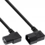 InLine cavo di alimentazione C13 / C14, nero, angolare, 5 m