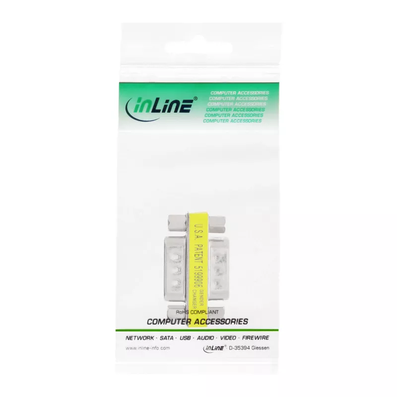 InLine adattatore seriale DB9 connettore maschio / connettore maschio 32214