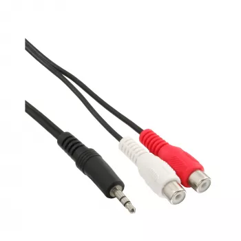 Cavo audio 2x connettore femmina RCA InLine 89941 3,5 mm connettore maschio stereo 2 m
