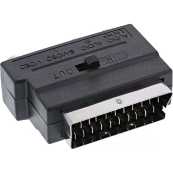 Adattatore Scart InLine connettore maschio Scart / 3x RCA e ingresso/uscita video S-VHS