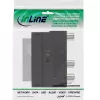 Adattatore Scart InLine connettore maschio Scart / 3x RCA e ingresso/uscita video S-VHS