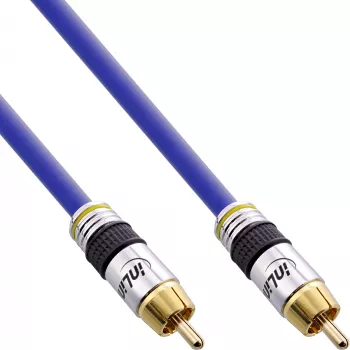 Cavo video e audio digitale RCA InLine Premium connettore maschio / maschio RCA placcato oro 10 m