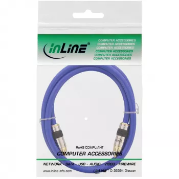 Cavo video e audio digitale RCA InLine Premium connettore maschio / maschio RCA placcato oro 1 m