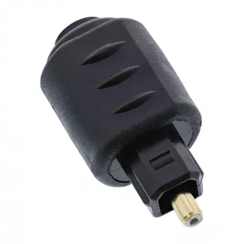 Adattatore audio ottico connettore femmina 3,5 mm / connettore maschio Toslink InLine 89907