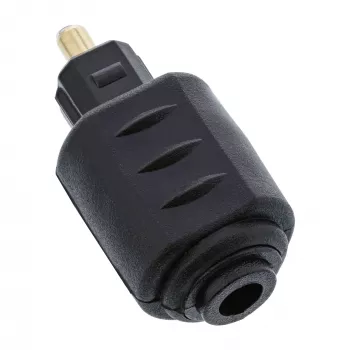 Adattatore audio ottico connettore femmina 3,5 mm / connettore maschio Toslink InLine 89907