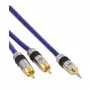 Cavo audio InLine Premium 2x connettore maschio RCA / jack 3,5 mm placcato oro 5 m