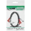 Cavo audio InLine 2x RCA maschio/maschio angolare 1,2 m nero 89929 Intos
