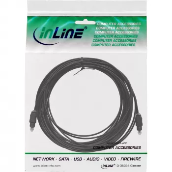 Cavo audio ottico Toslink connettore maschio/connettore maschio 0,5 m InLine 89926