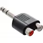 Adattatore audio jack 6,3 mm connettore maschio stereo / 2x connettore femmina RCA InLine 99323