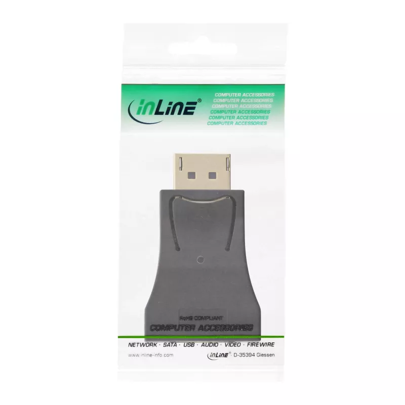 Convertitore DisplayPort InLine, connettore maschio DisplayPort / connettore femmina VGA, FullHD/60Hz