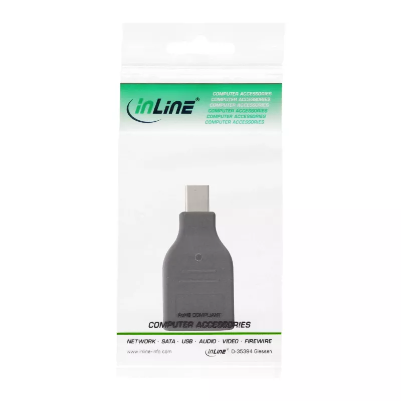 Convertitore DisplayPort InLine, connettore maschio mini DisplayPort / connettore femmina HDMI, FullHD/60Hz
