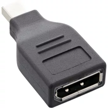 Adattatore DisplayPort InLine, connettore maschio Mini DisplayPort / connettore femmina DisplayPort, 4K/60Hz