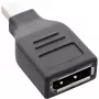 Adattatore DisplayPort InLine, connettore maschio Mini DisplayPort / connettore femmina DisplayPort, 4K/60Hz