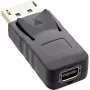 Adattatore DisplayPort InLine, maschio DisplayPort / femmina Mini DisplayPort, 4K/60Hz
