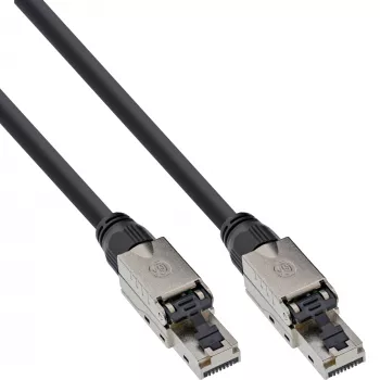 Cavo patch InLine, U/UTP, Cat.6A, senza alogeni, rame AWG23, nero 40 m