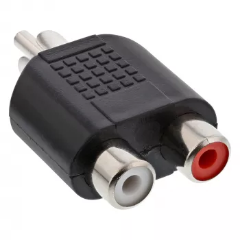 Adattatore audio InLine connettore maschio RCA / 2x connettore femmina RCA 99310