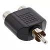 Adattatore audio InLine connettore maschio RCA / 2x connettore femmina RCA 99310