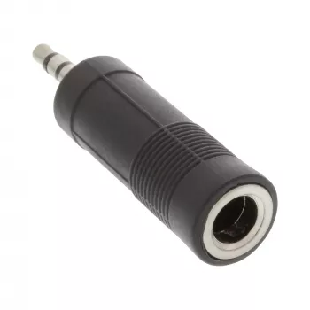 Adattatore audio InLine connettore maschio 3,5 mm / connettore femmina jack 6,3 mm stereo