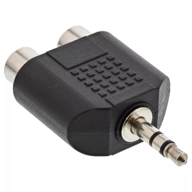 Adattatore audio connettore maschio 3,5 mm / 2x connettore femmina RCA stereo InLine 99302