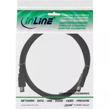 Cavo FireWire 400 InLine 34010 10 m connettore maschio/connettore maschio nero
