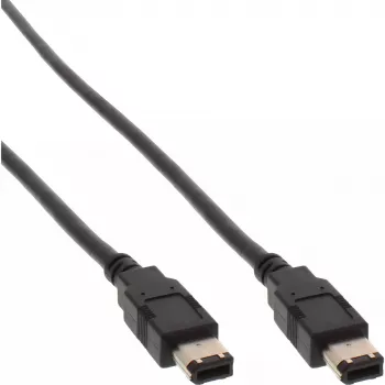 Cavo FireWire 400 InLine 34010 10 m connettore maschio/connettore maschio nero