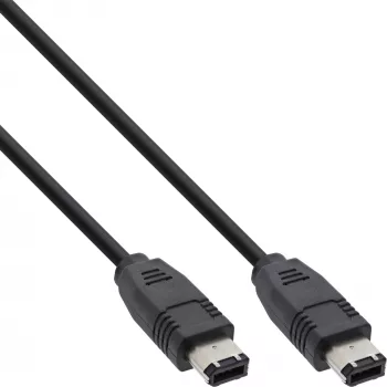Cavo FireWire 400 1394 InLine 6 pin connettore maschio / connettore maschio 1,8 m
