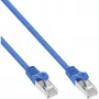 Cavo patch InLine SF/UTP Cat.5e blu 0,25 m