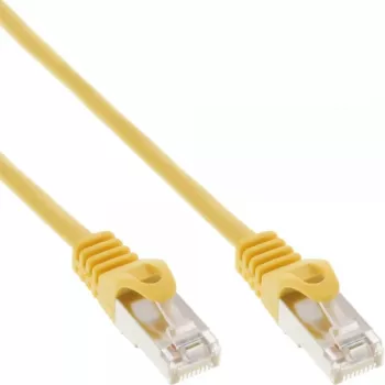 Cavo patch InLine SF/UTP Cat.5e giallo 0,25 m