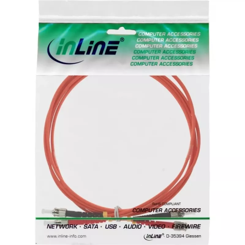Cavo in fibra ottica duplex InLine ST/ST 50/125µm OM2 2 m