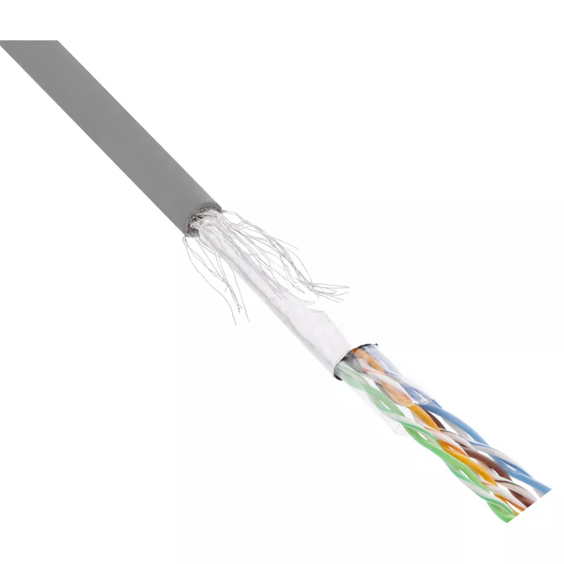 Cavo patch InLine SF/UTP Cat.5e AWG26 CCA PVC grigio 500 m