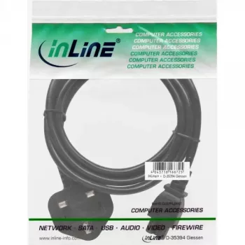 Cavo di alimentazione InLine per notebook Inghilterra connettore femmina 3 poli 2 m