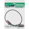 Cavo patch slim InLine, U/UTP, Cat.6, nero, 0,3 m
