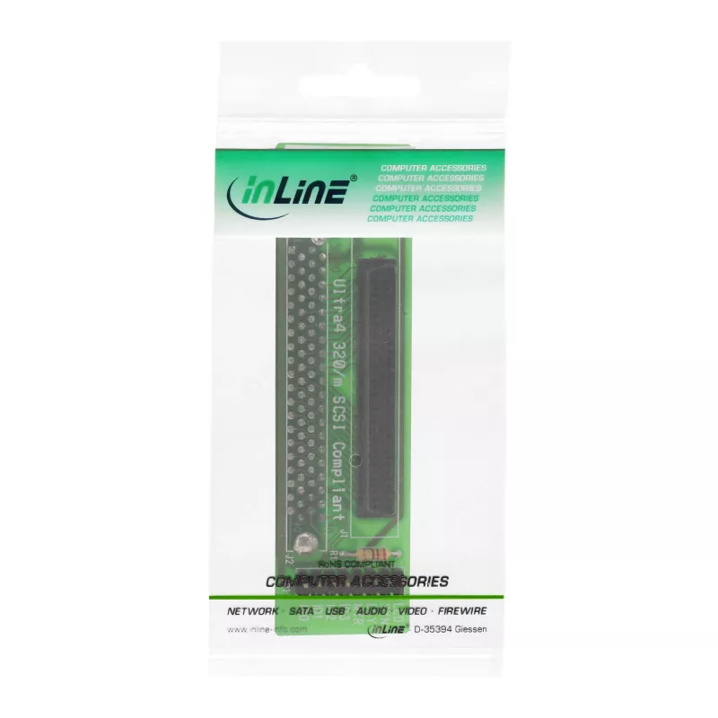 Adattatore SCSI SCA U320 InLine 80 pin femmina / 68 pin femmina