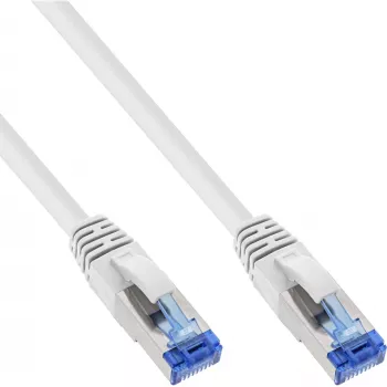 Cavo patch InLine S/FTP PiMF Cat.6A senza alogeni 500 MHz bianco 15 m