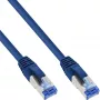 Cavo patch InLine S/FTP PiMF Cat.6A senza alogeni 500 MHz blu 15 m