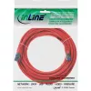 Cavo patch InLine S/FTP PiMF Cat.6A senza alogeni 500MHz rosso 15 m