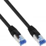 Cavo patch InLine S/FTP PiMF Cat.6A senza alogeni 500MHz nero 15 m