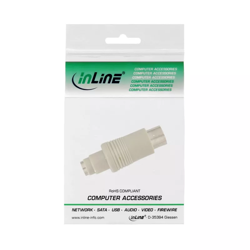 Adattatore per tastiera InLine 5 pin DIN maschio PS/2 femmina 33949