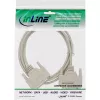 Cavo seriale InLine, stampato, DB25 maschio su maschio, diretto, grigio, 10 m