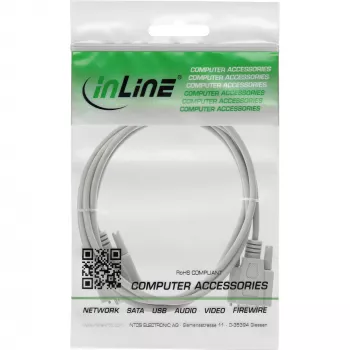 Prolunga seriale InLine, 9 poli maschio/femmina, stampata, 1:1, 7m