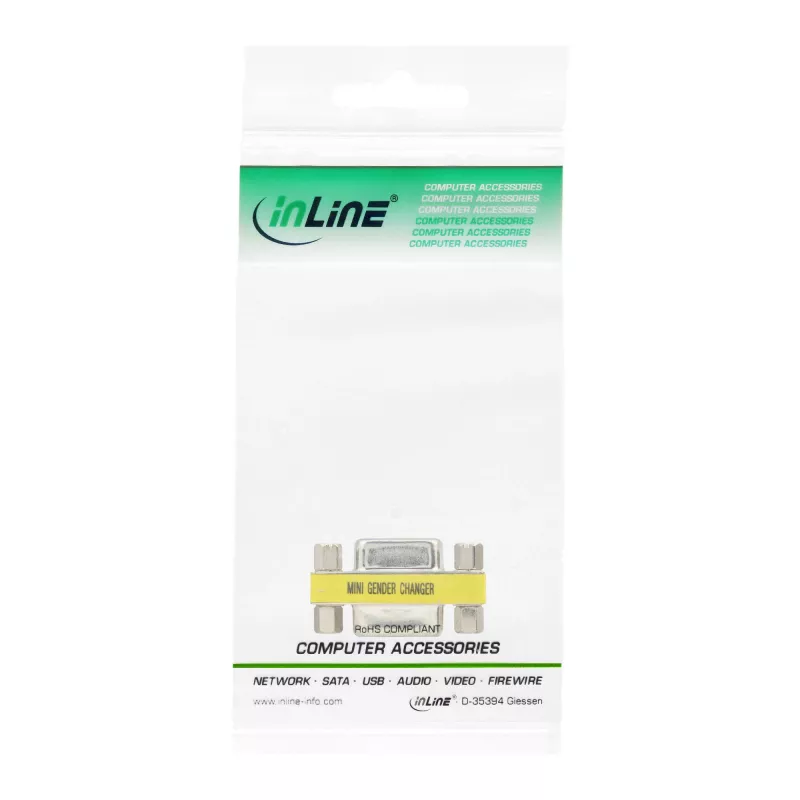 Mini adattatore InLine 9 pin femmina / femmina