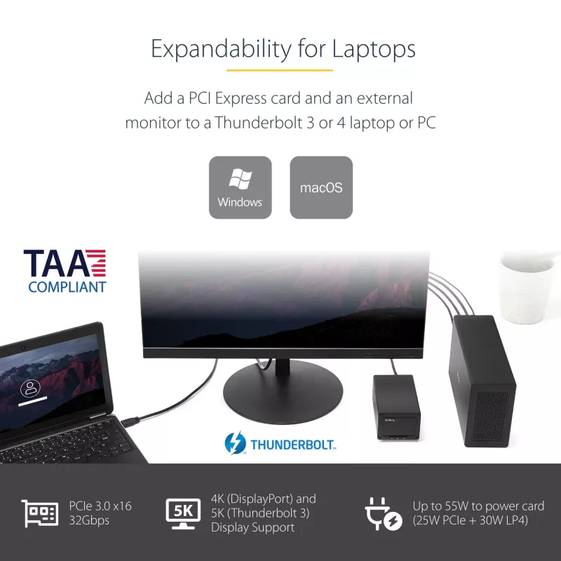 Chassis di espansione PCIe Thunderbolt 3 single-slot StarTech.com